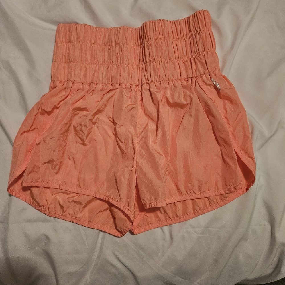 FP Movement High waist Women's Coral Shorts Small